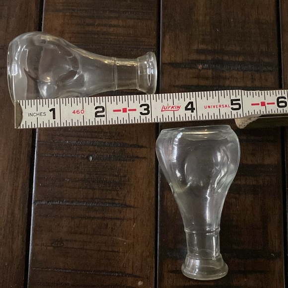 Small Glass Bottles Vintage Depression Era Glassware - Picture 4 of 4